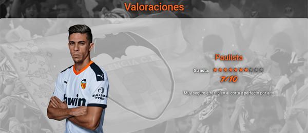 Estas son las notas del Valencia - Eibar