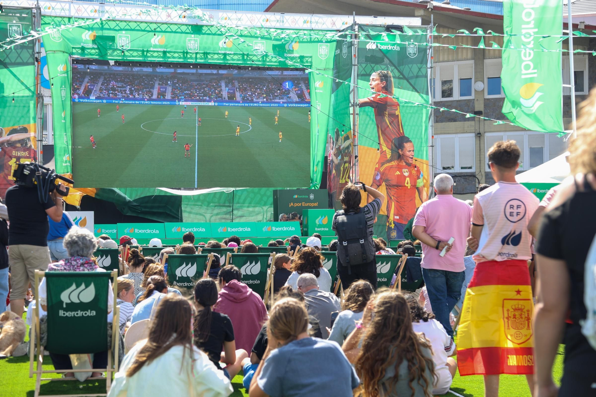 Eurocopa femenina: 'fan zone' en la explanada de Riazor para seguir el España - Bélgica