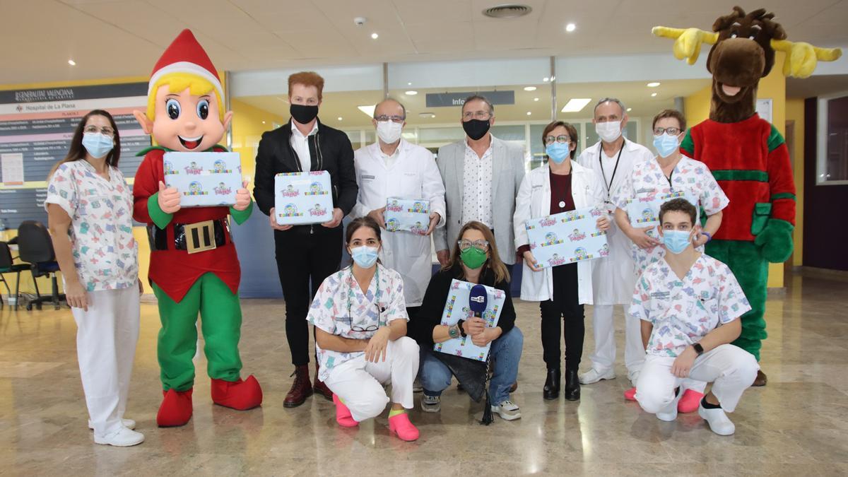 Imagen del la fiesta ‘Nadal Solidari’ celebrada en diciembre de 2020, con la participación del Mago Yunke, entre otros.
