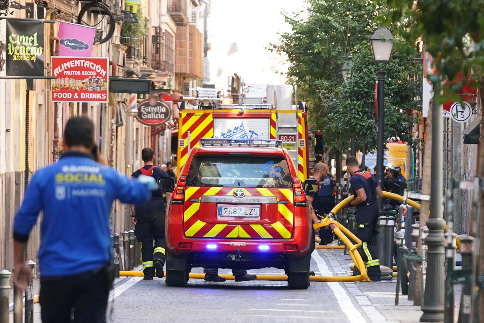 Explosión de gas en una vivienda del centro de Madrid