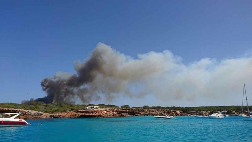 Incendio en Cala Saona (julio 2017)