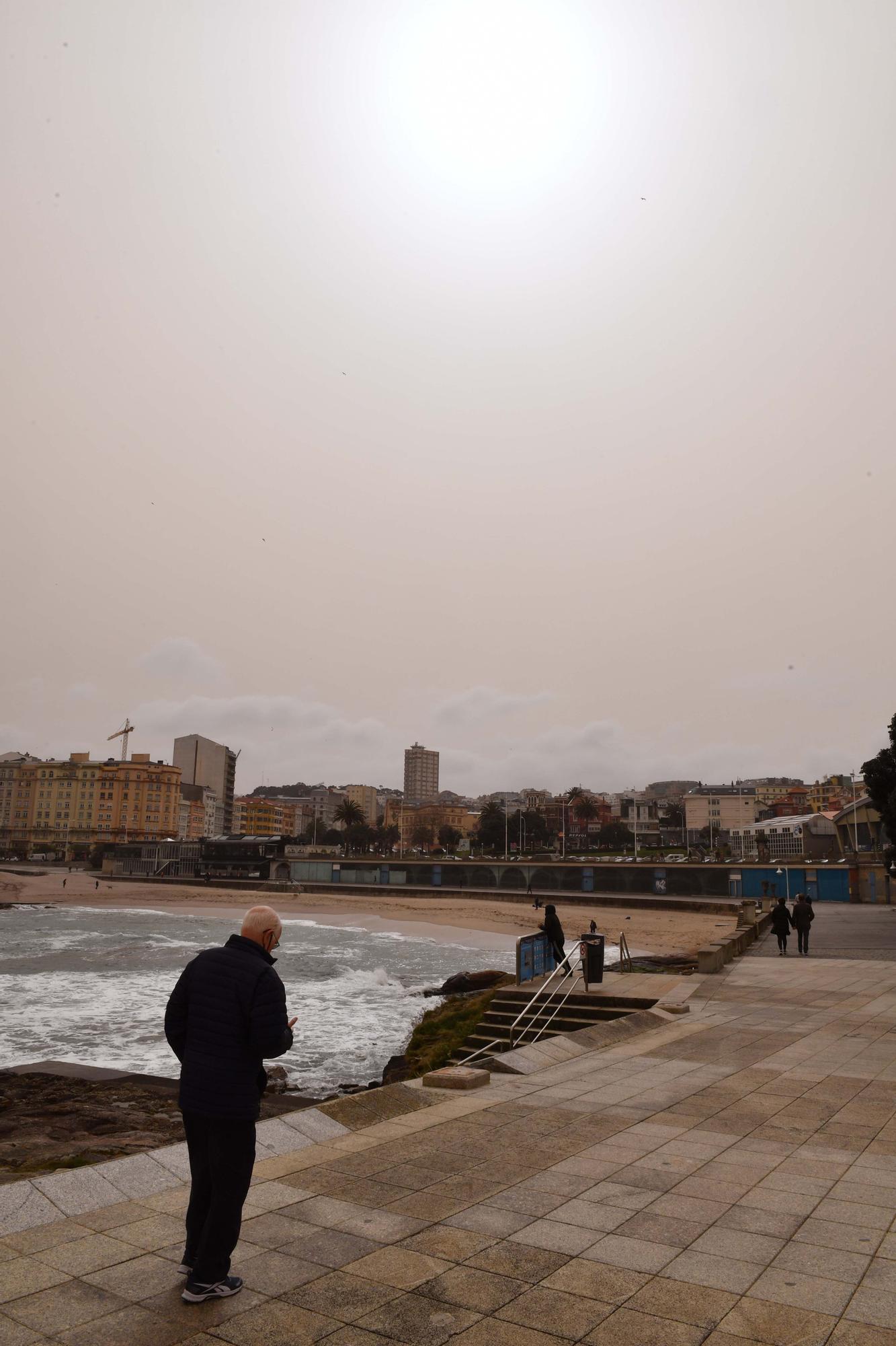 La calima provoca un empeoramiento de la calidad del aire en A Coruña