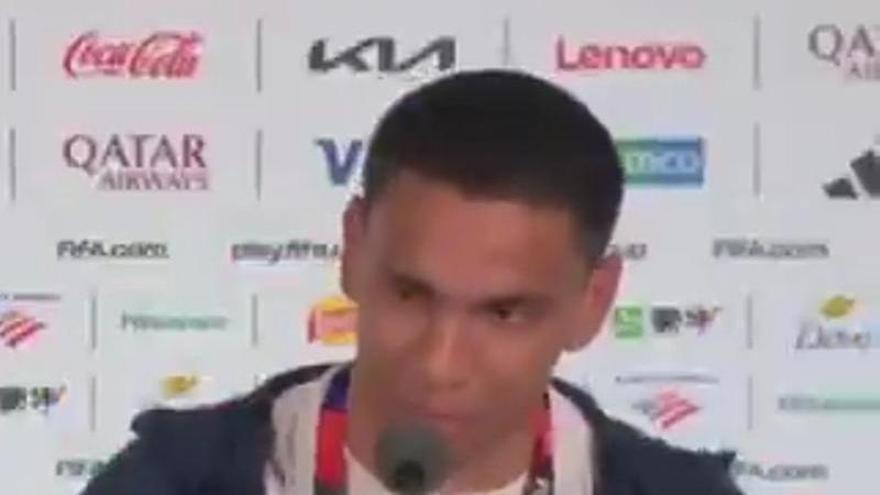 Las lágrimas de Diego Gómez en el Mundial antes del EEUU-Paraguay