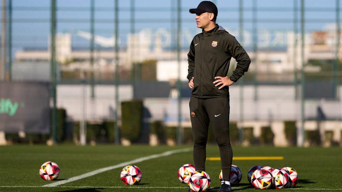 Rafa Márquez, durante un entrenamiento de esta semana