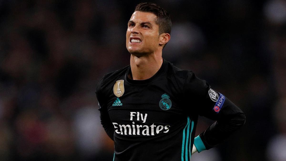 Cristiano Ronaldo, en el desastre del Madrid en Wembley.
