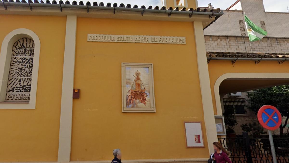 Fachada de la parroquia de Santa María de Guadalupe, en una imagen de Street View.