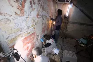 Descubren una pintura de la Última Cena oculta durante siglos en la ermita gótica de Carcaixent