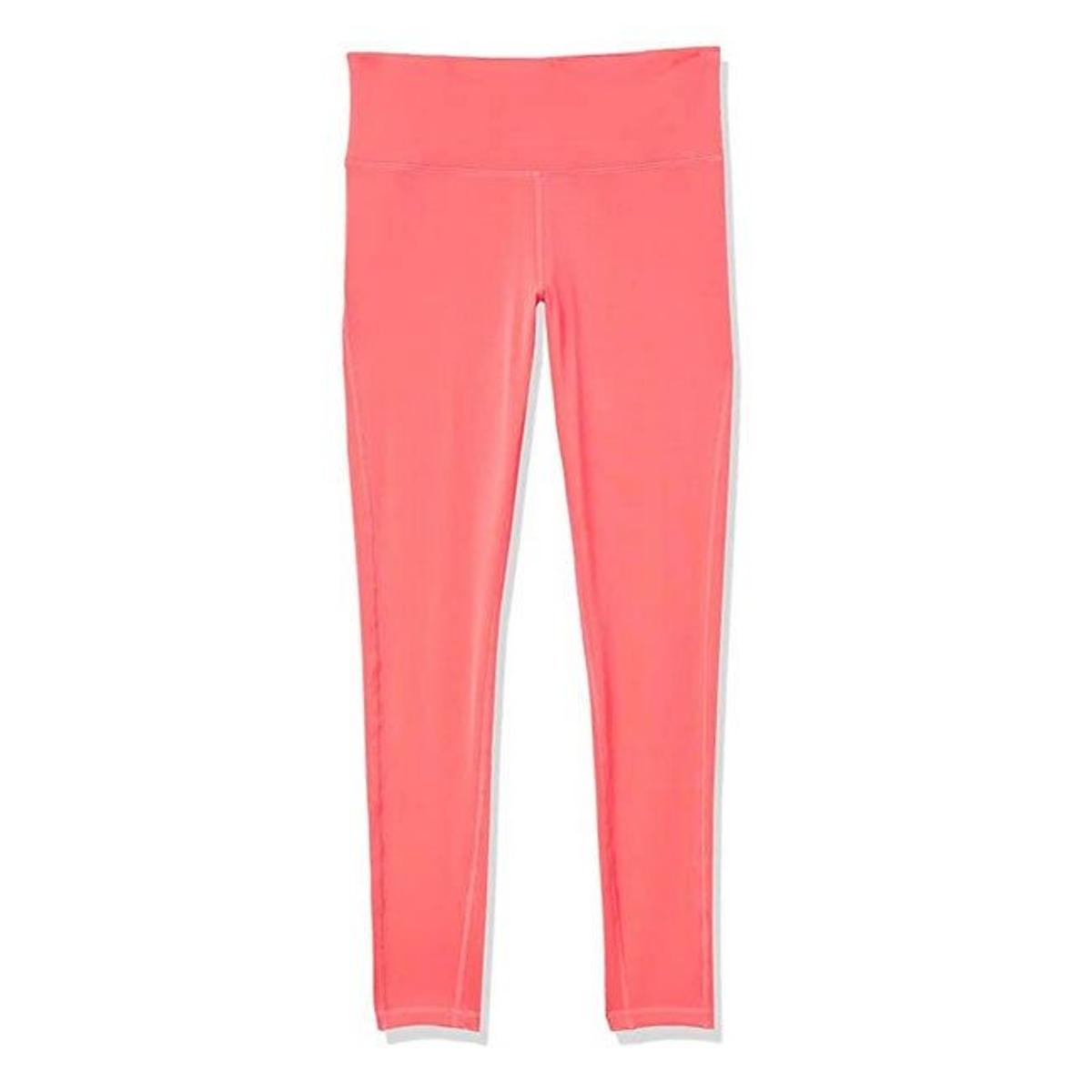 Leggings en tono coral con talle alto de AMAZON FASHION