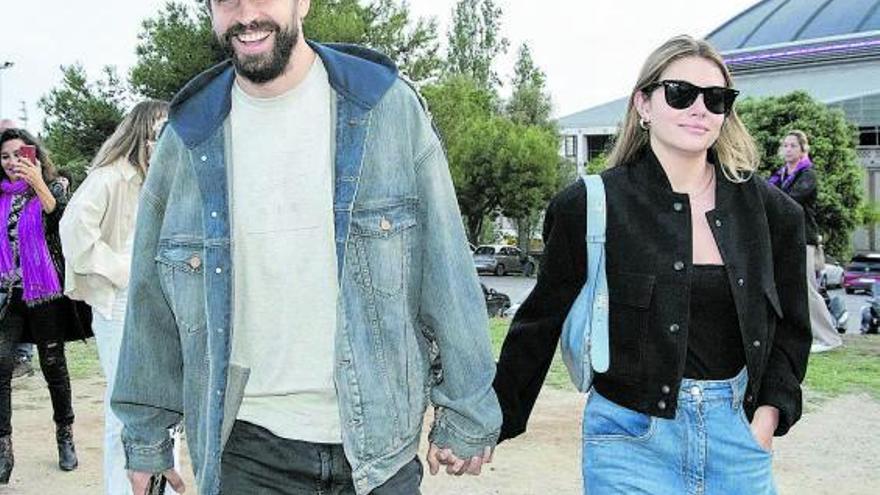 Gerard Piqué y Clara Chía, hace dos semanas en Barcelona.  | // E. PRESS