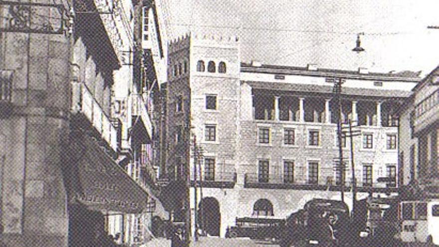 La rúa da Senra en 1940