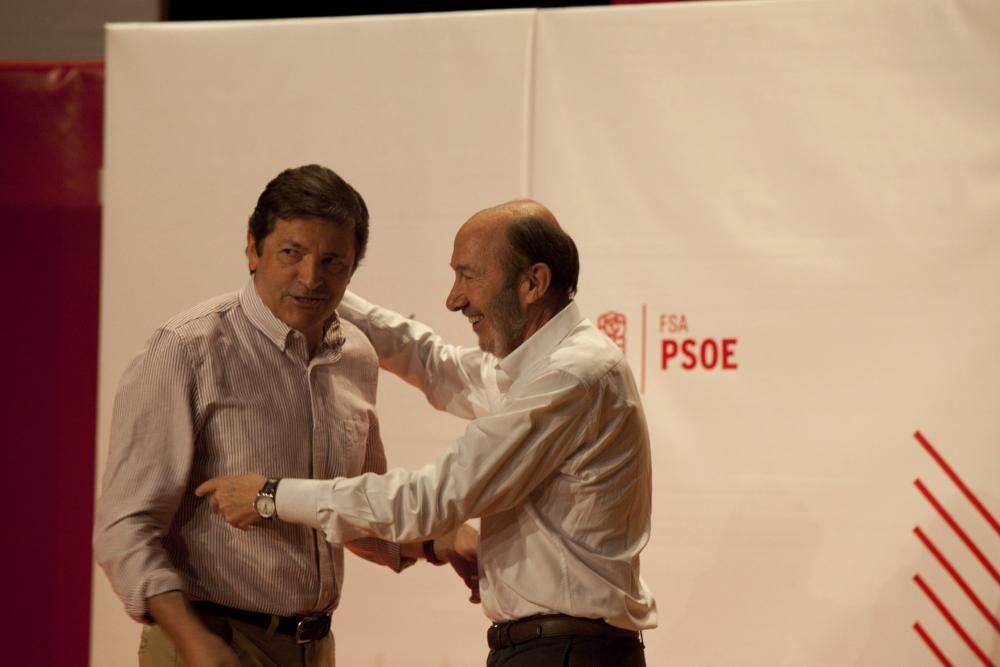 Acto del PSOE en Gijón con Alfredo Pérez Rubalcaba