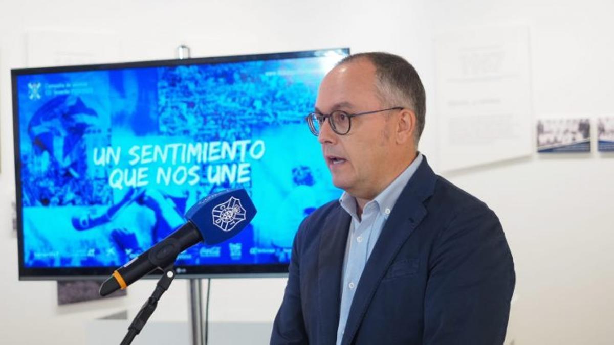 Samuel Gómez, durante su etapa en el CD Tenerife.