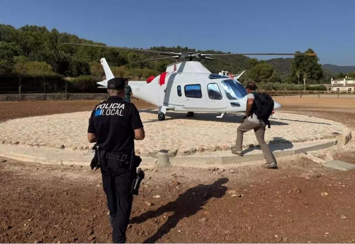 Helipuerto que había en la finca de Esporles