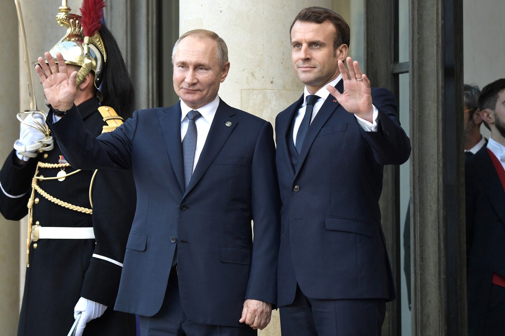 Los presidentes de Rusia y Francia, Vladimir Putin y Emmanuel Macron, en una imagen de archivo.