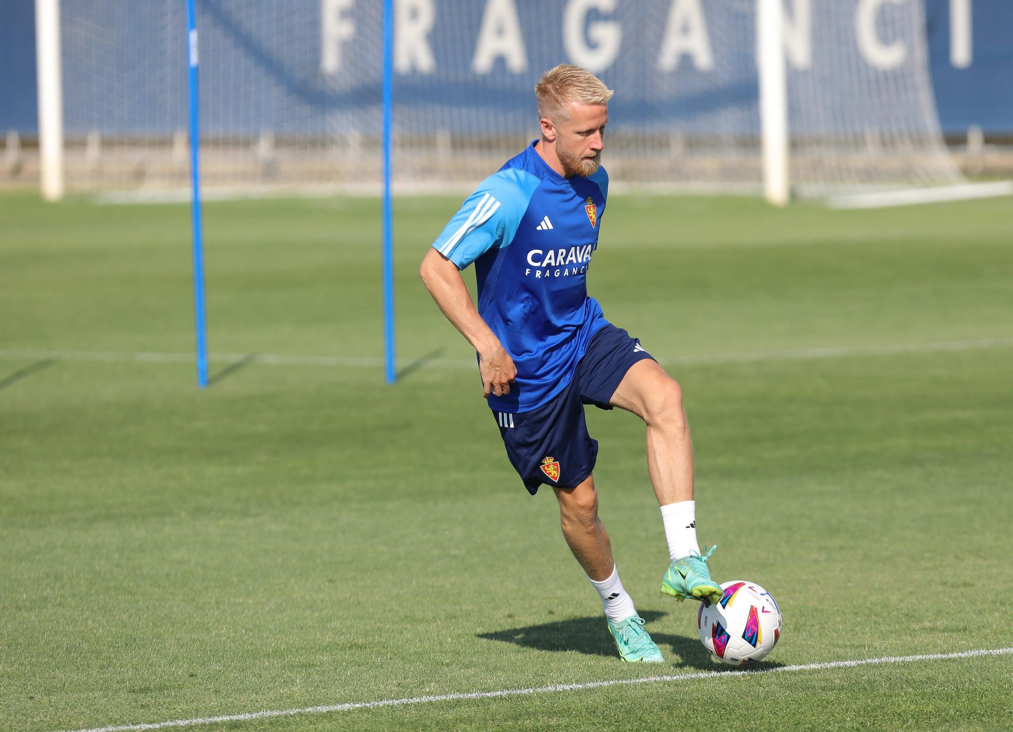 Lecoeuche ya entrena con el Real Zaragoza en la segunda sesión de la pretemporada