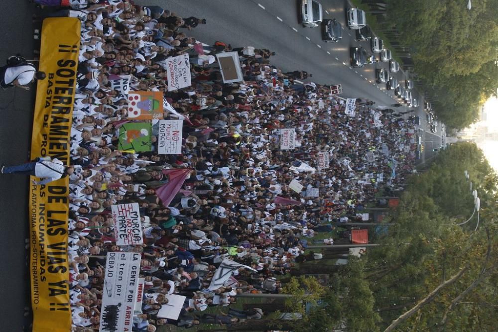 Manifestación contra el muro de Murcia en Madrid