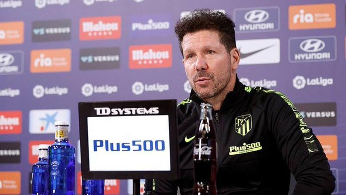 Simeone, en rueda de prensa