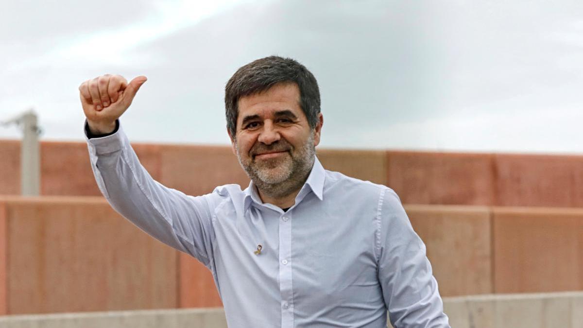 Jordi Sánchez sortint de la presó, foto d&#039;arxiu