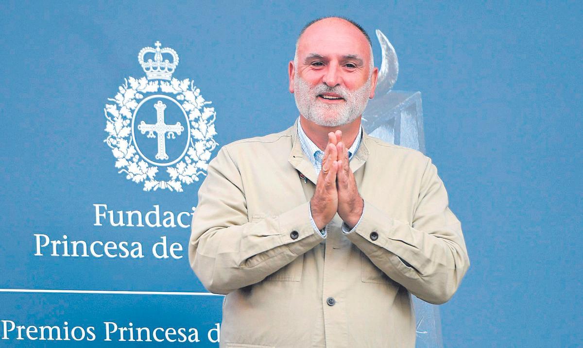 José Andrés, en los premios "Princesa de Asturias" de 2021.
