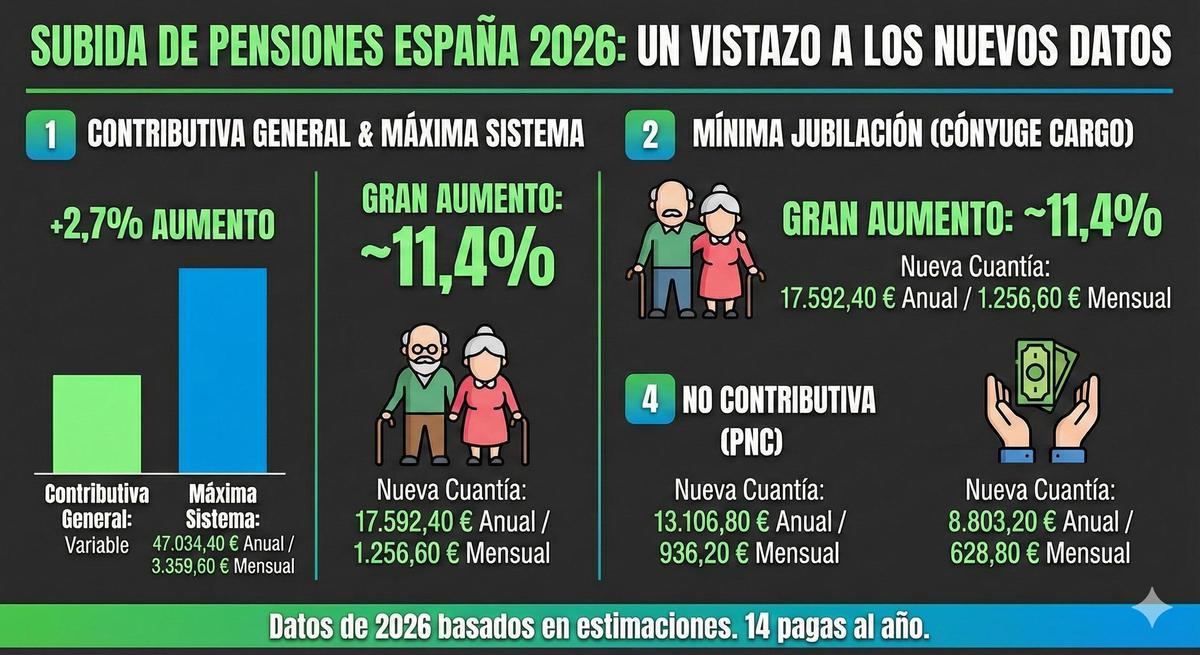 Subida pensiones 2026