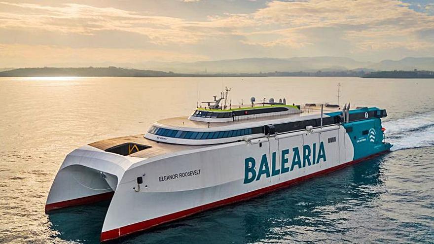 El nuevo buque de Baleària ‘Eleanor Roosevelt’. | LEVANTE-EMV