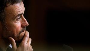 GRAF4727  MADRID  ESPANA   15 03 2019 - Luis Enrique  seleccionador espanol  ofrece una rueda de prensa este viernes para anunciar la convocatoria para los dos primeros partidos de la fase de clasificacion a la Eurocopa 2020  ante Noruega en Mestalla y Malta en Ta Qali  EFE Juan Carlos Hidalgo