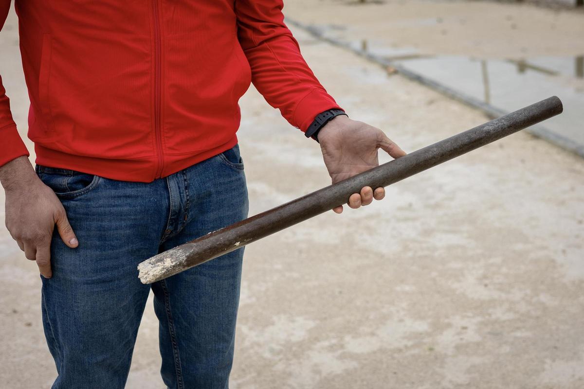 La barra aragonesa pesa más de siete kilos.