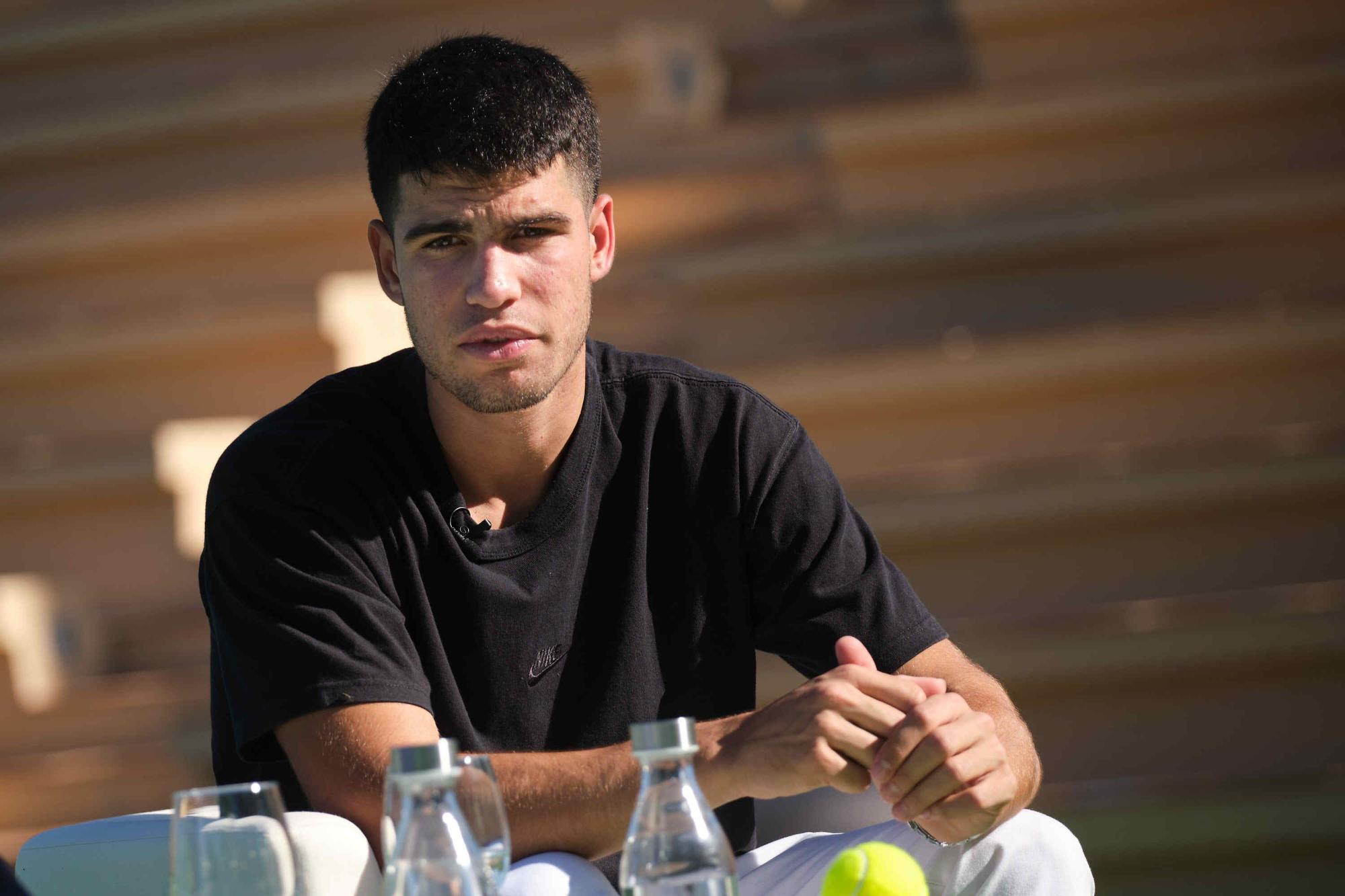 El tenista Carlos Alcaraz descansa en Tenerife