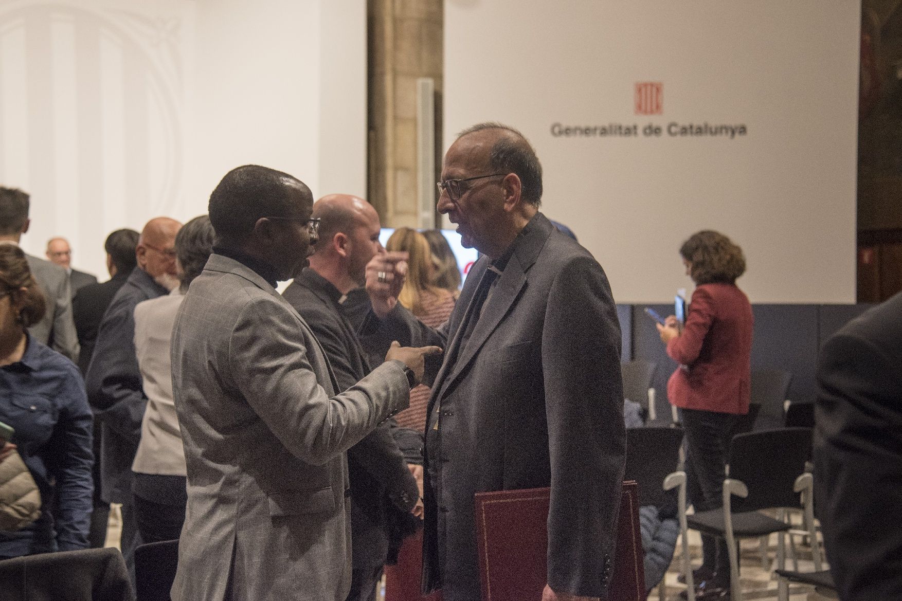 Un centenar de persones commemoren a la Generalitat els 500 anys de l'estada de Sant Ignasi a Catalunya