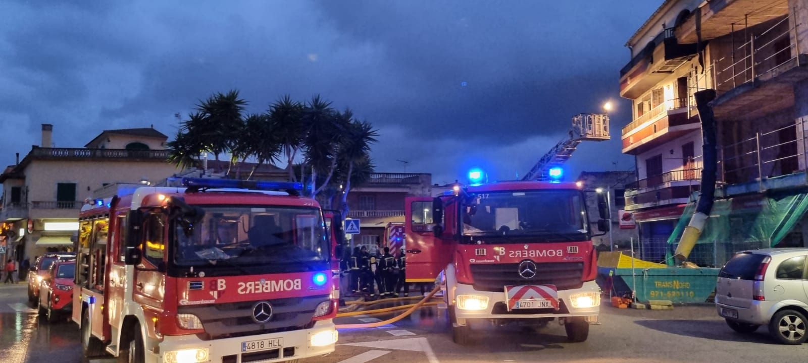 Un incendio destruye un piso en Santa Margalida