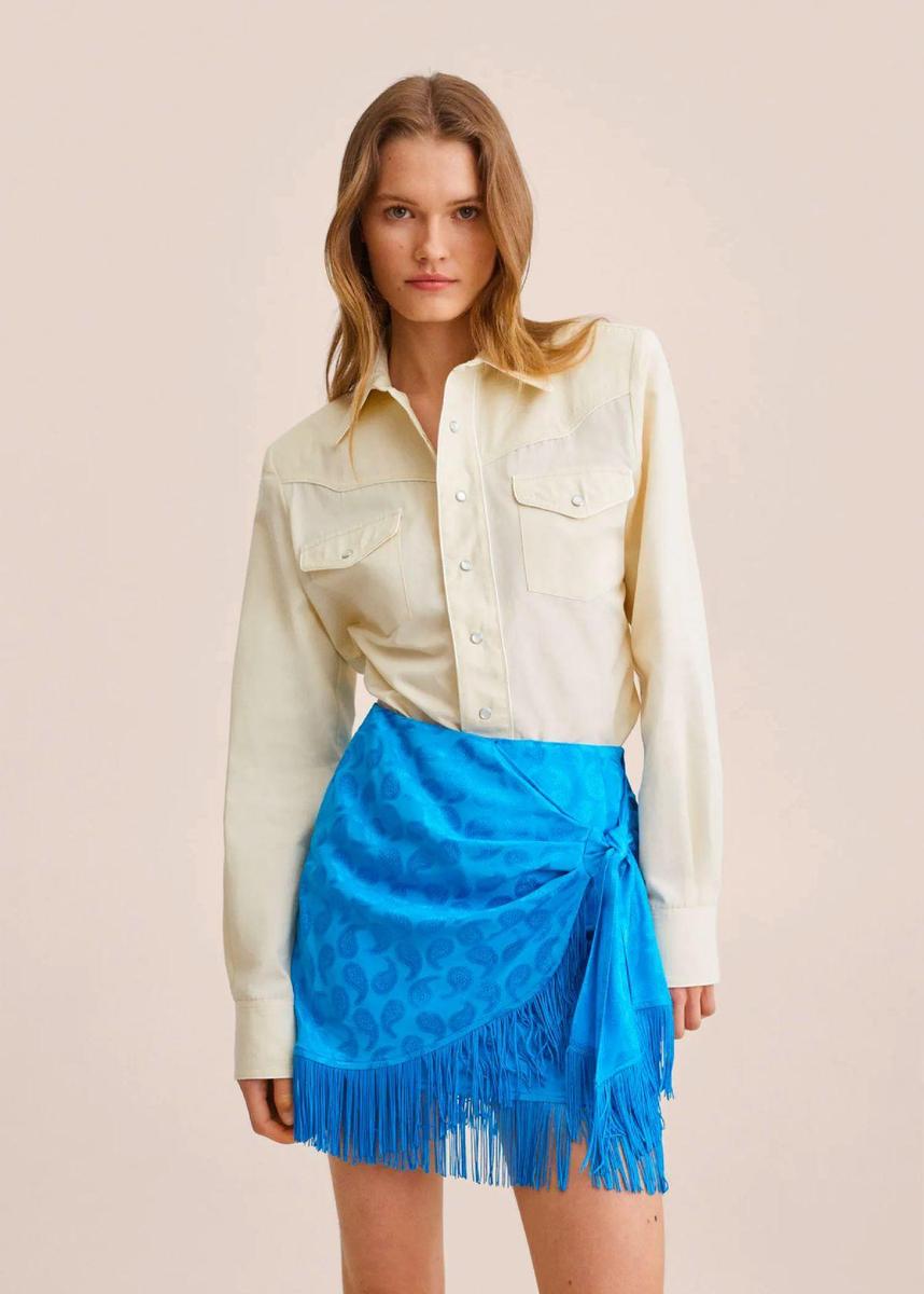 Camisa de algodón de Mango Outlet