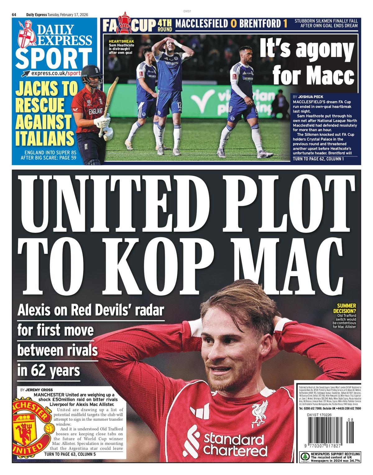 Estas son las portadas de la prensa deportiva de hoy