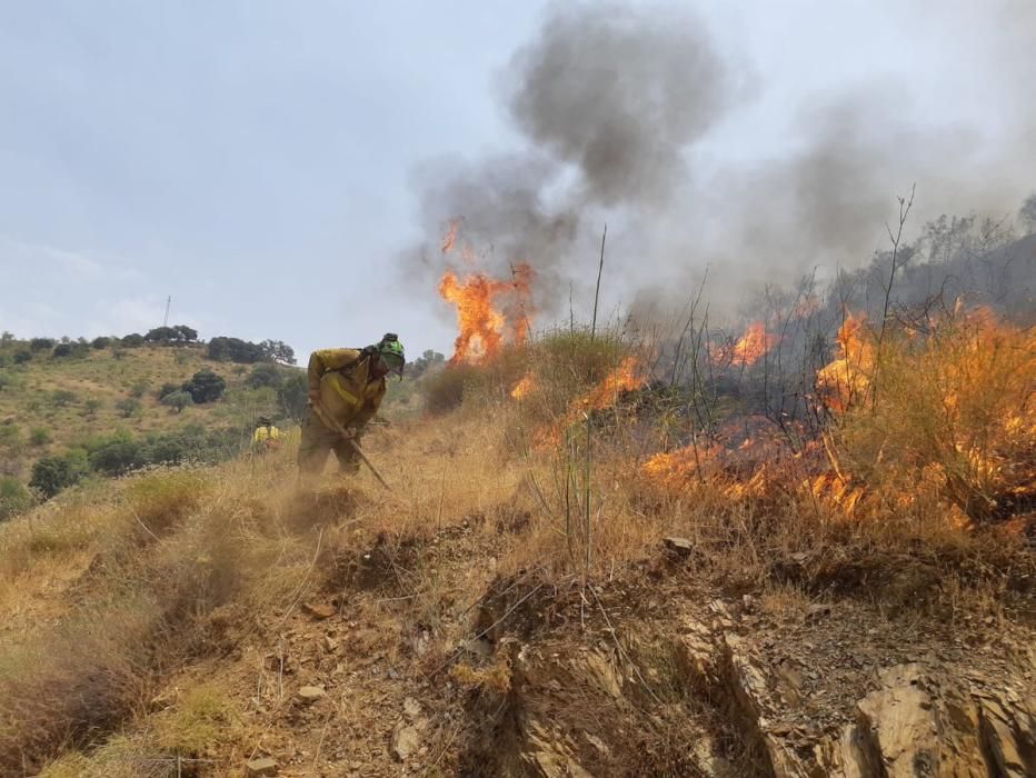 Incendio en los Montes de Málaga