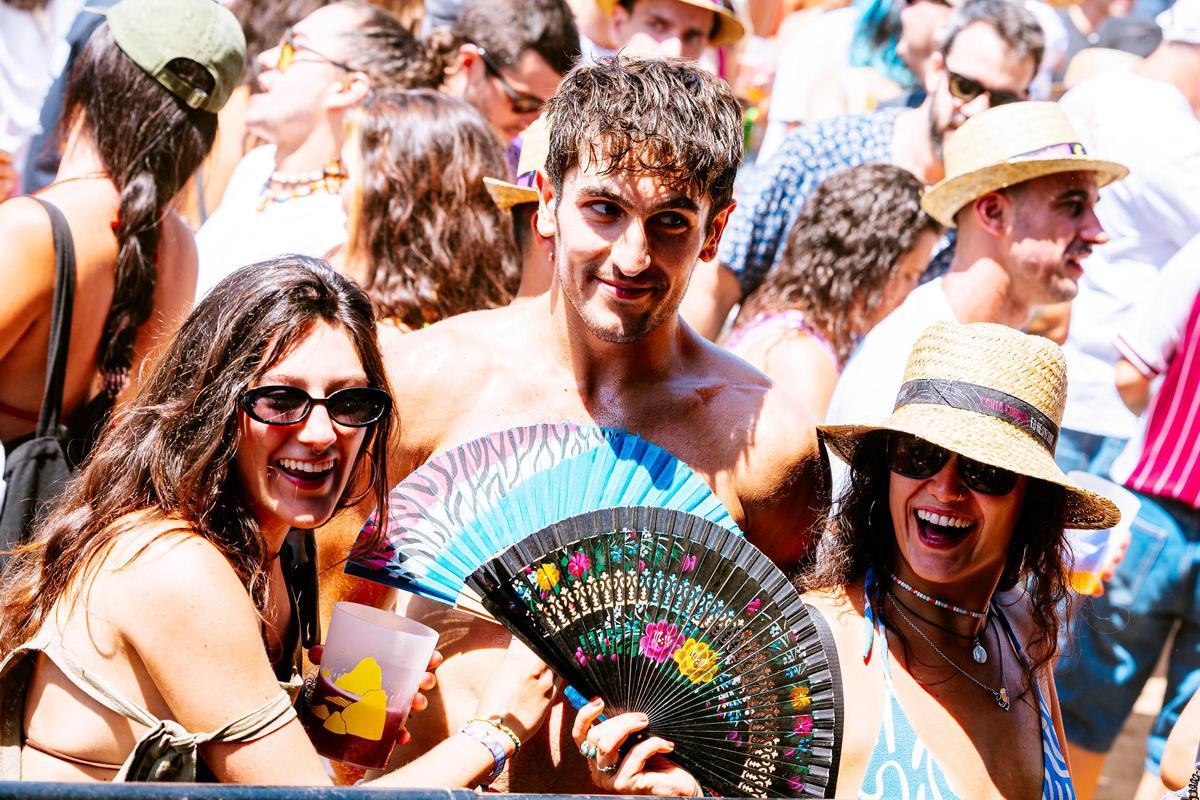 El buen ambiente entre el público del festival SonRías Baixas.