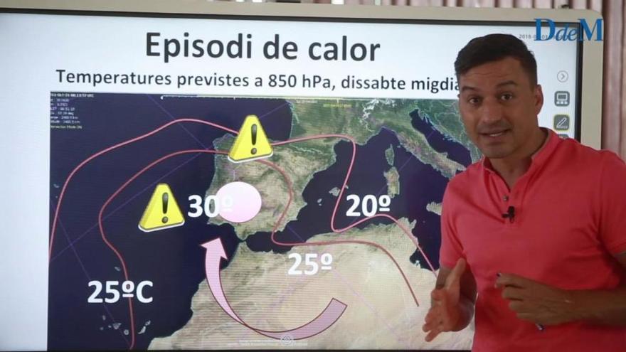 Fin de semana de calor intenso y posibles chubascos aislados en Mallorca