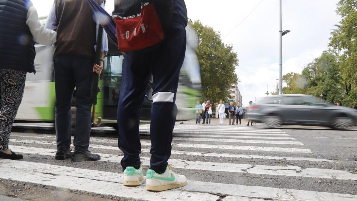 Paso de peatones en Córdoba.