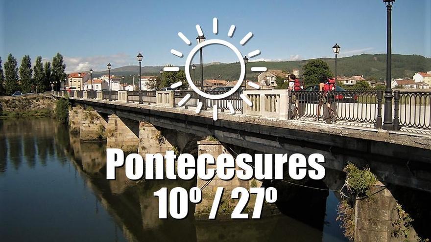 El tiempo en Pontecesures: previsión meteorológica para hoy, sábado 11 de octubre
