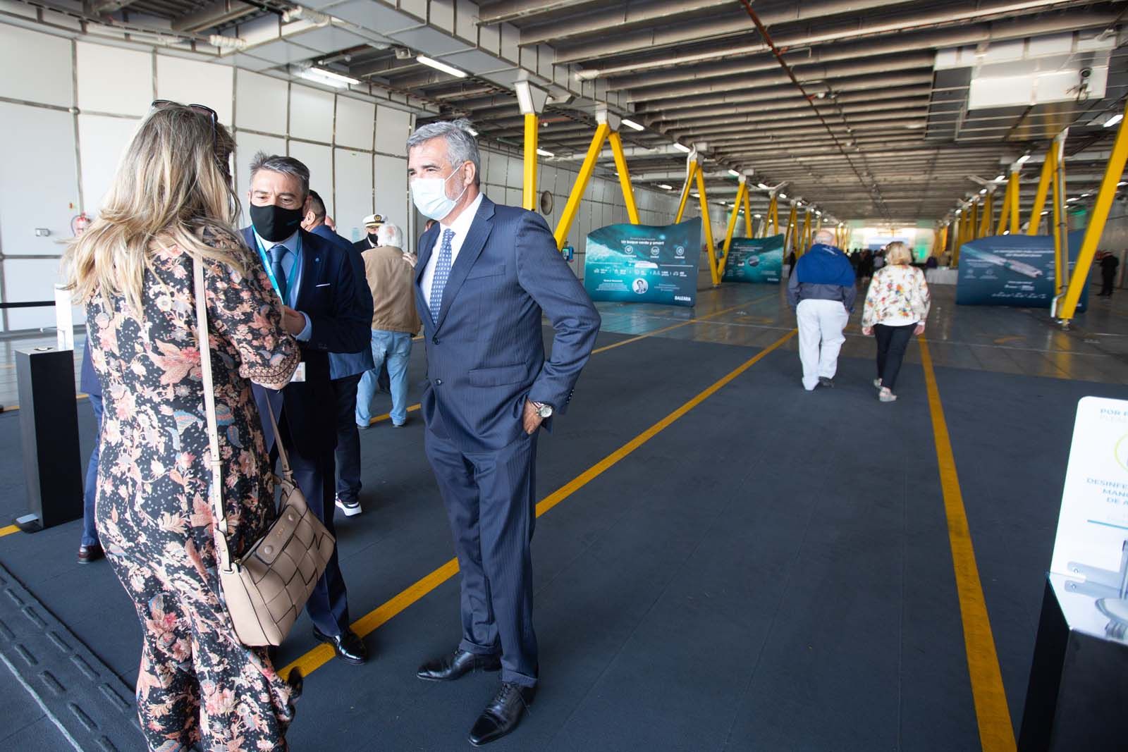 Inauguración del nuevo barco de Baleària, Eleonor Roosevelt.