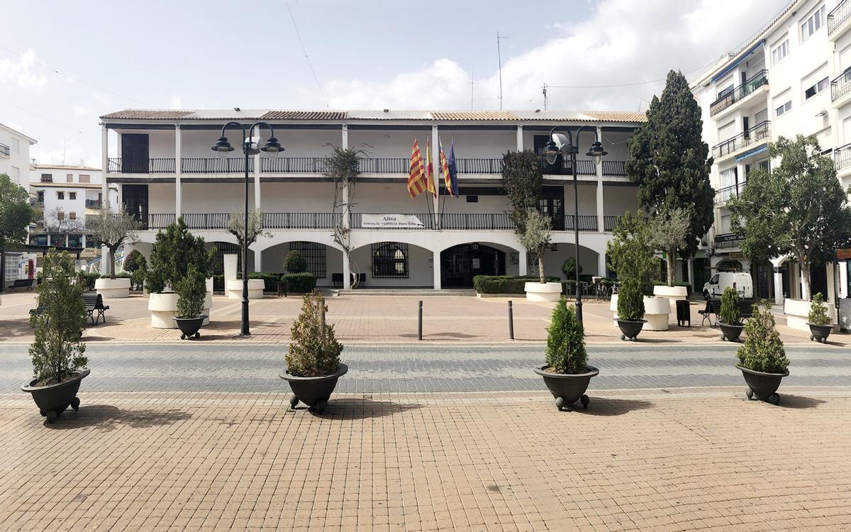 Plaza del Ayuntamoiento de Altea en donde se celebrara la III Fira d´Associacions.