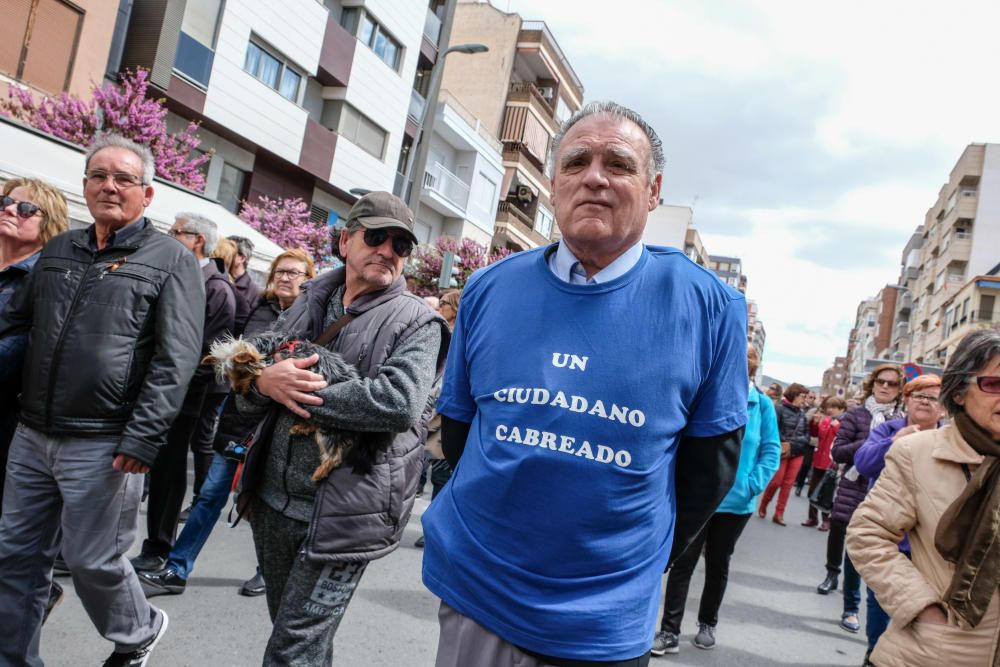 Manifestación en Elda-Petrer por la subida de las pensiones.