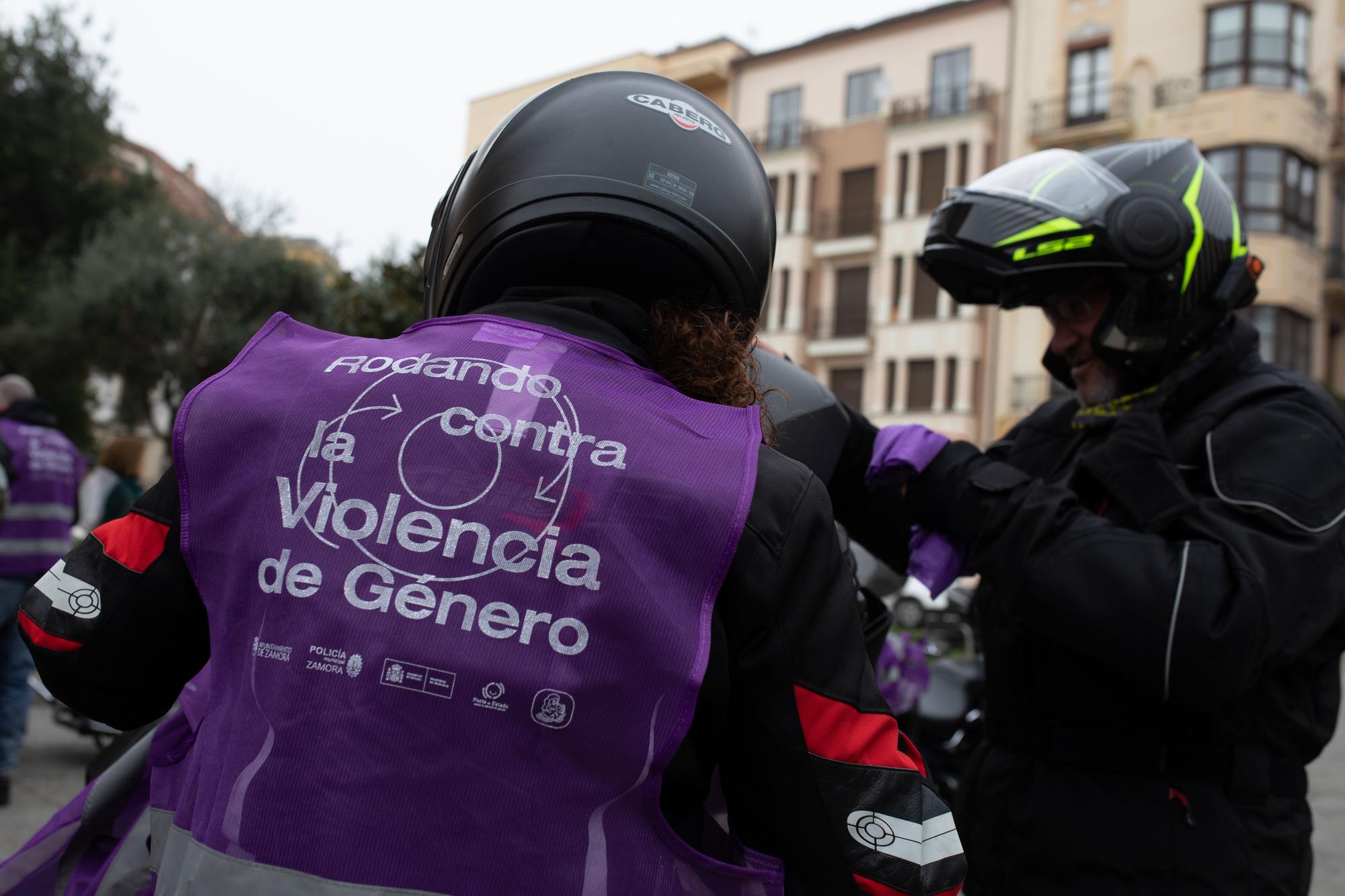 Ruta motera contra la violencia de género en Zamora por el 25N