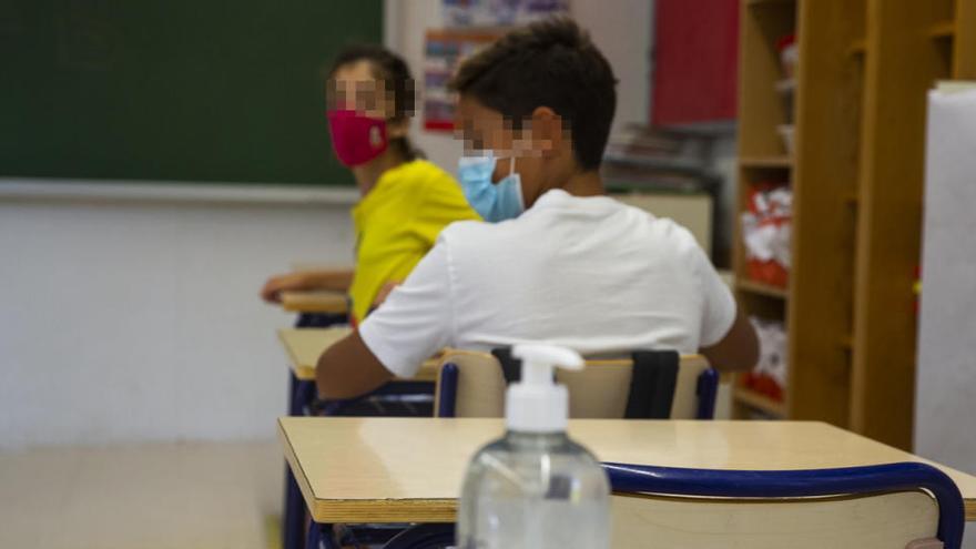 Aula de un colegio de El Campello.