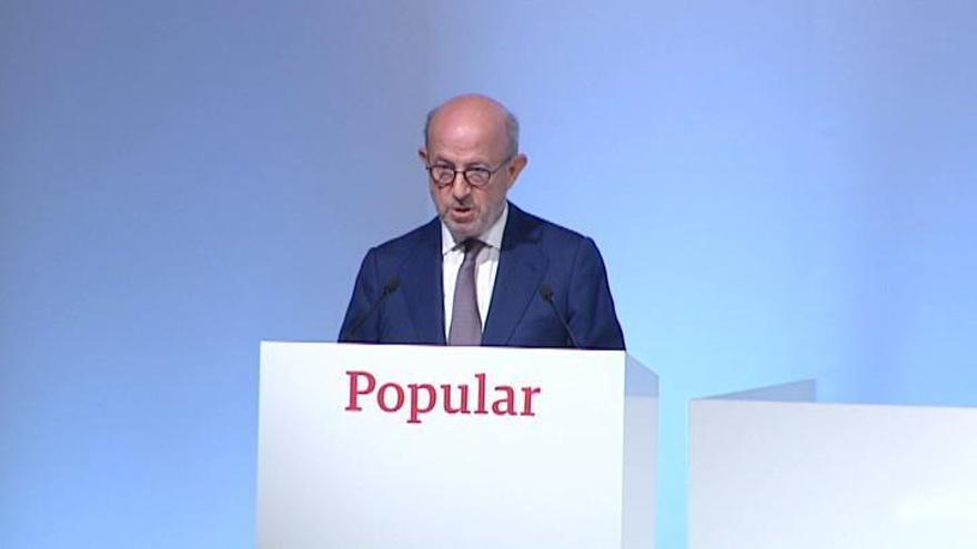 El presidente del Banco Popular admite que no hay mucho tiempo para recuperar el banco