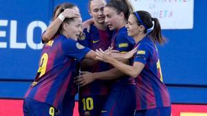 Las jugadoras del Barça femenino.