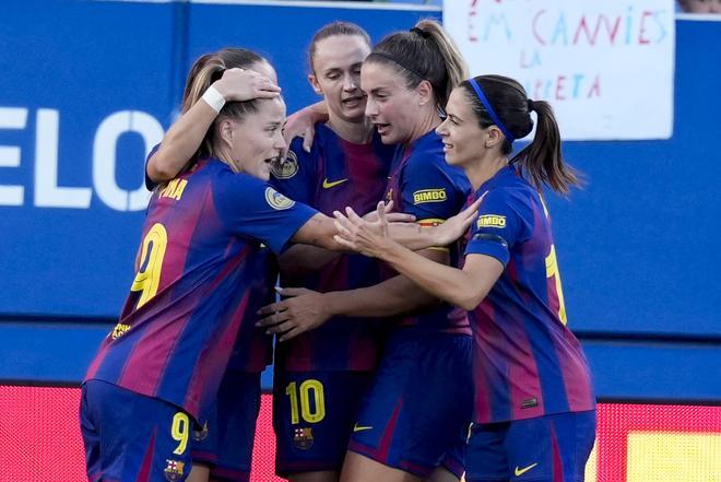 Las jugadoras del Barça femenino.