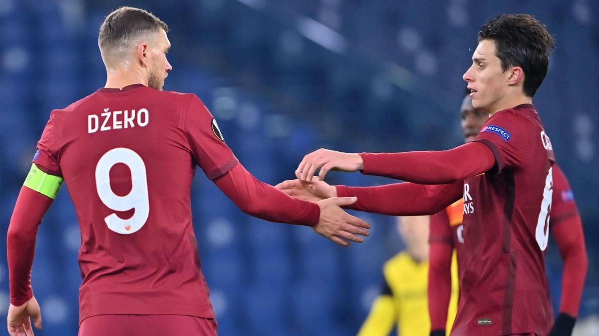Dzeko redondeó la victoria de la Roma ante el Young Boys