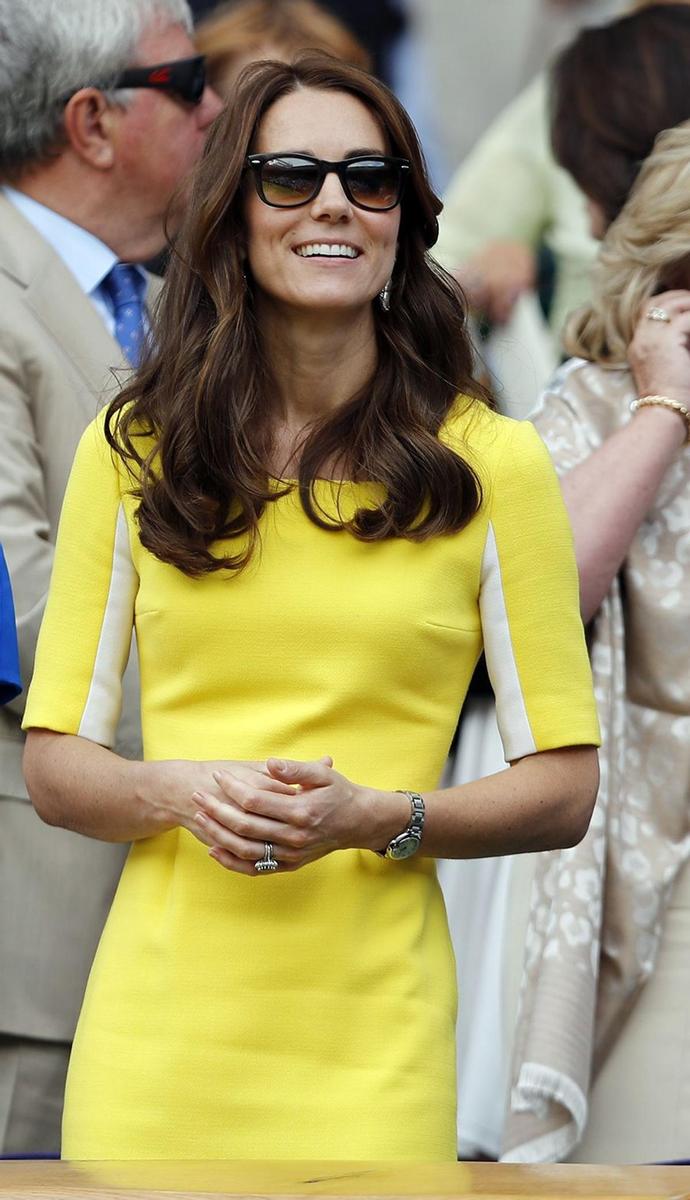 Kate Middleton radiante en Wimbledon