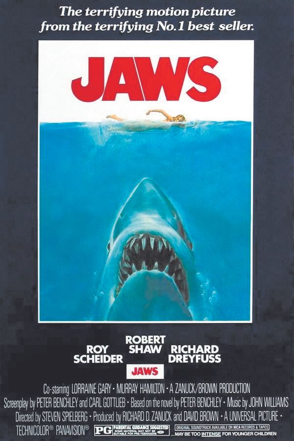 Cartell del film Jaws de 1975.