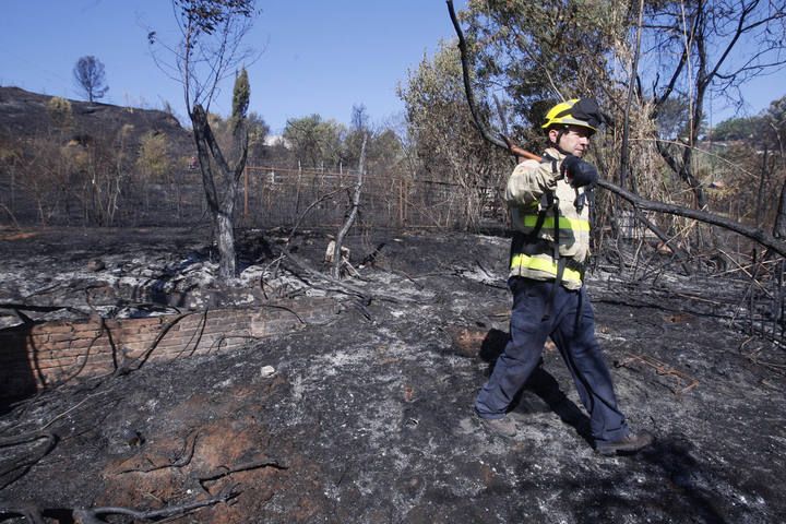 L'endemà de l'incendi a Girona