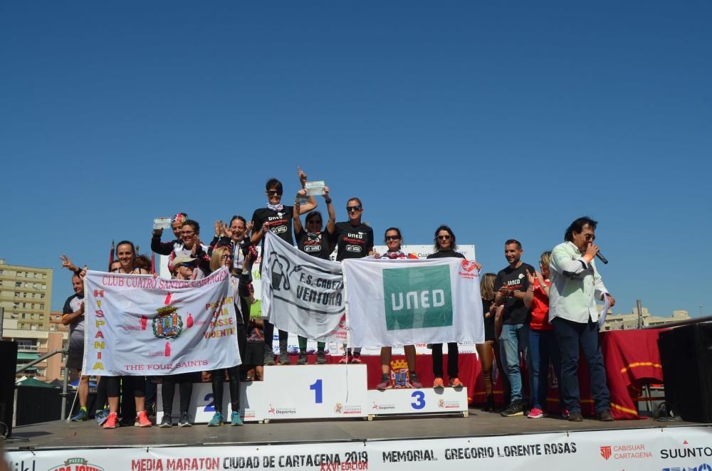 Ganadores de la Media Maratón de Cartagena